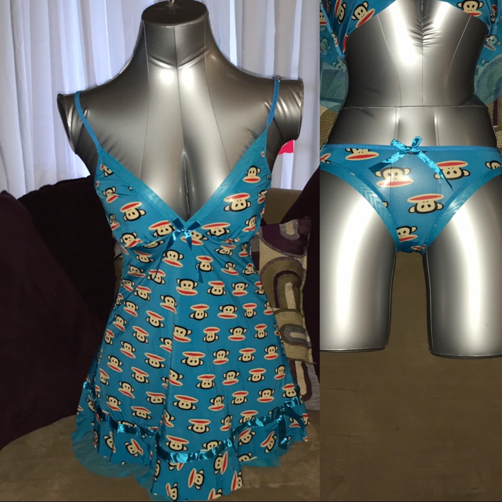 $10🛍 Babydoll slip lingerie set with panties